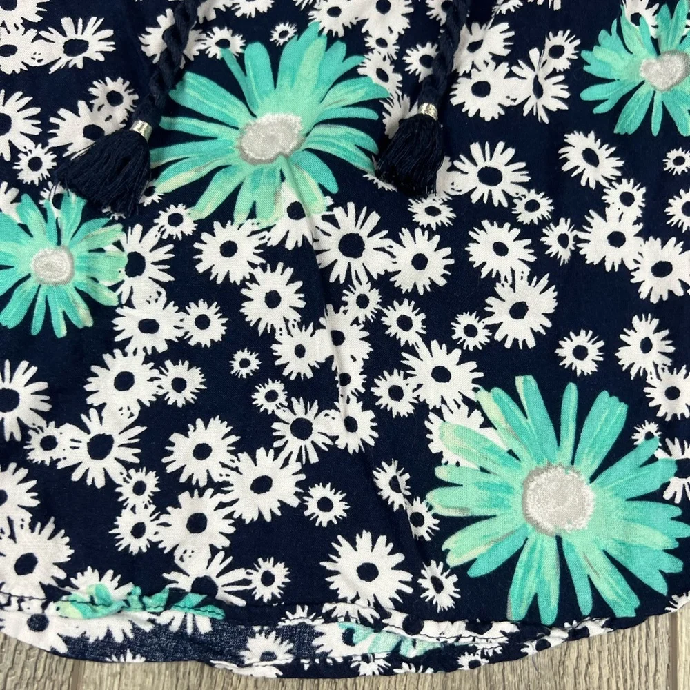 Justice Navy Floral Blouse‎